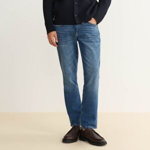 Warp + Weft Men's ORD Chicago Straight Leg‎ Jeans In Classic Jones Blue Denim